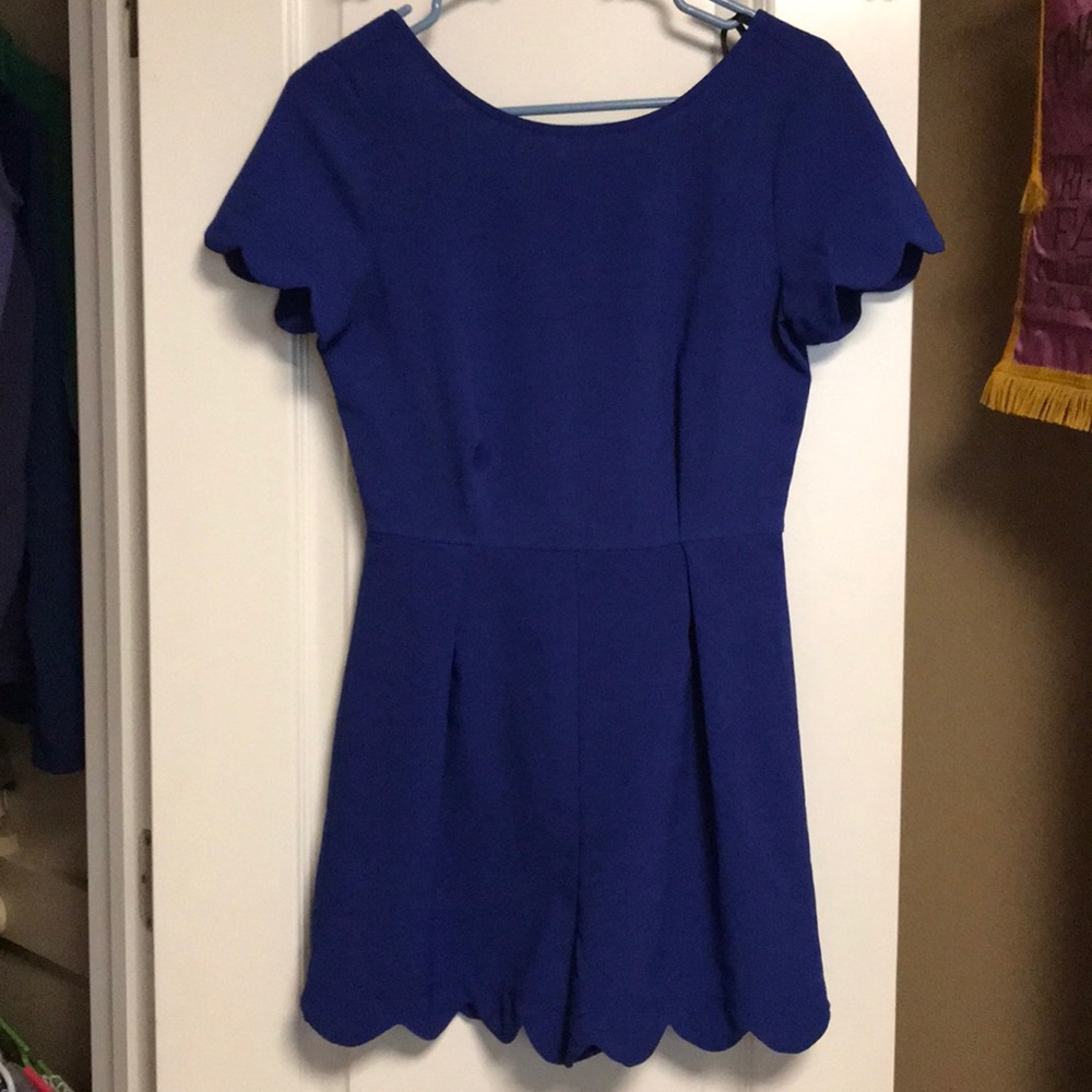 Monteau scalloped romper!